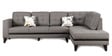 Garcia LHS 3 Seater Sofa With Lounger In Grey Colour
