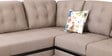 Garcia RHS 3 Seater Sofa With Lounger In Brown Colour
