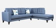Garcia Sylo Fabric LHS Sectional Sofa ( 3+ Lounger) In Blue Colour