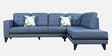 Garcia Sylo Fabric LHS Sectional Sofa ( 3+ Lounger) In Blue Colour