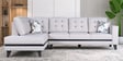 Garcia Sylo Fabric RHS Sectional Sofa ( 3+ Lounger) In Beige Colour
