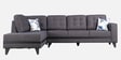 Garcia Sylo Fabric RHS Sectional Sofa ( 3+ Lounger) In Dark Brown Colour