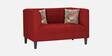 Garnet Fabric 2 Seater Sofa In Red Colour