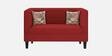 Garnet Fabric 2 Seater Sofa In Red Colour