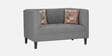 Garnet Fabric 2 Seater Sofa In Royal Grey Colour