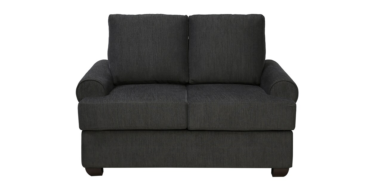 Buy Livigno Fabric 2 Seater Sofa In Charcoal Grey Colour Online