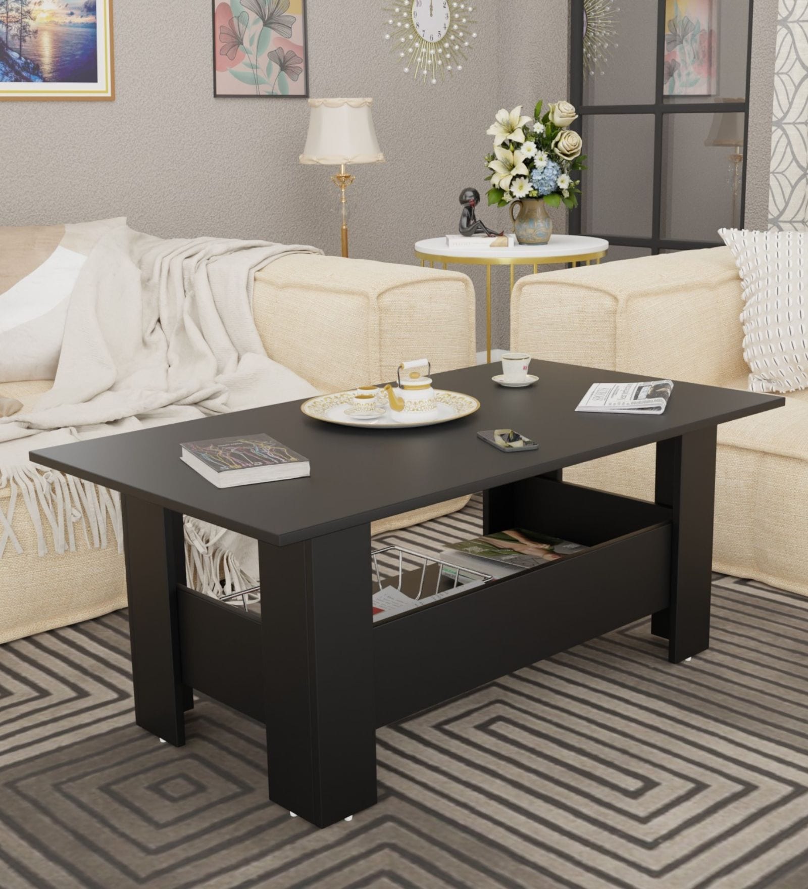 Gabriel Coffee table In Balck Finish