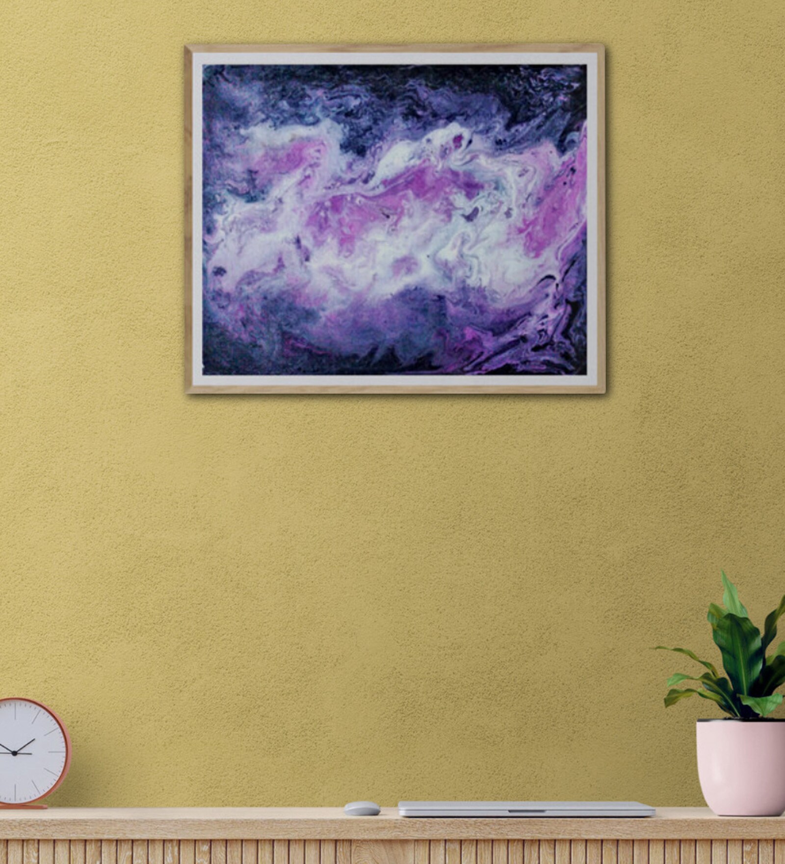 Buy Galaxy Handmade Acrylic On Canvas Board Unframed at 11 OFF by