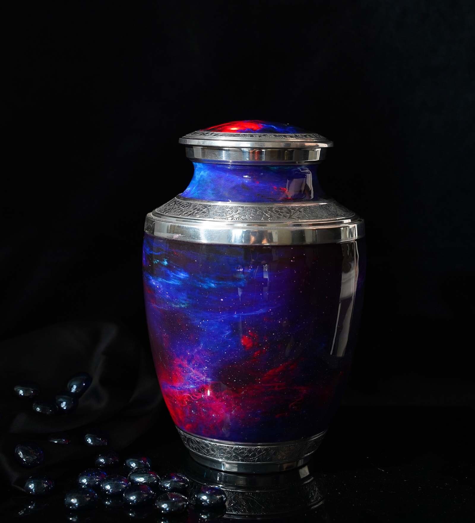 Galaxy Metal Temple Jar