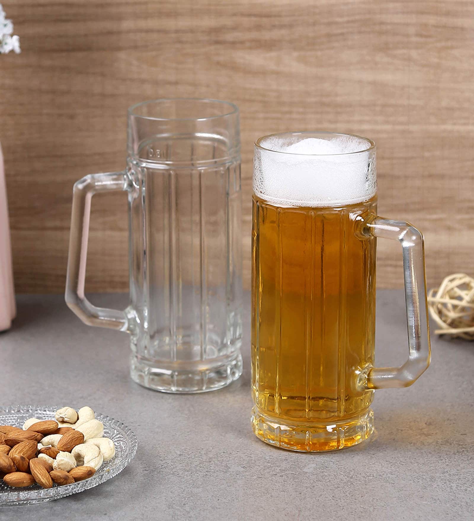 Gambrinus 550ml (Set of 2) Glass Beer Mug