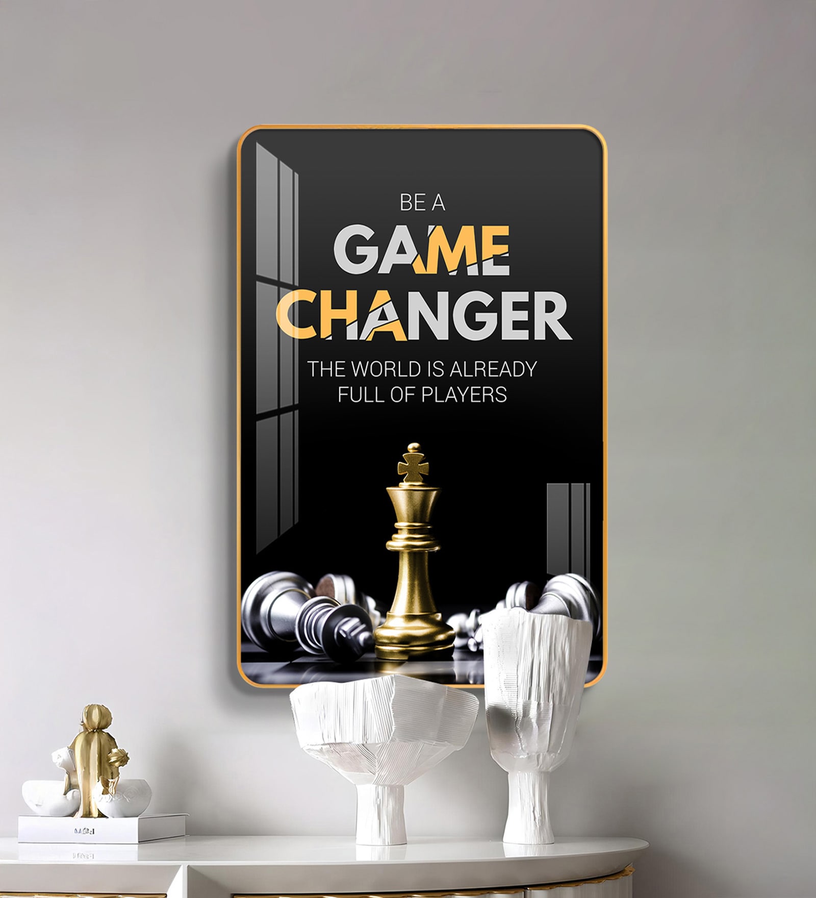 Game Changer Motiuvational Quote Acrylic Wall Art