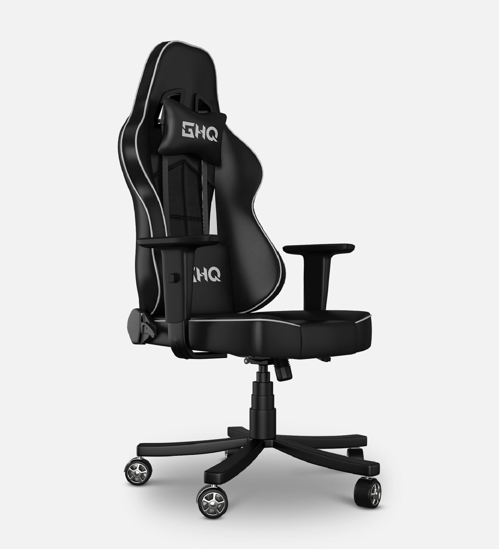 Buy Overpowered Gaming Chair in Black and Light Grey Colour by Gaming