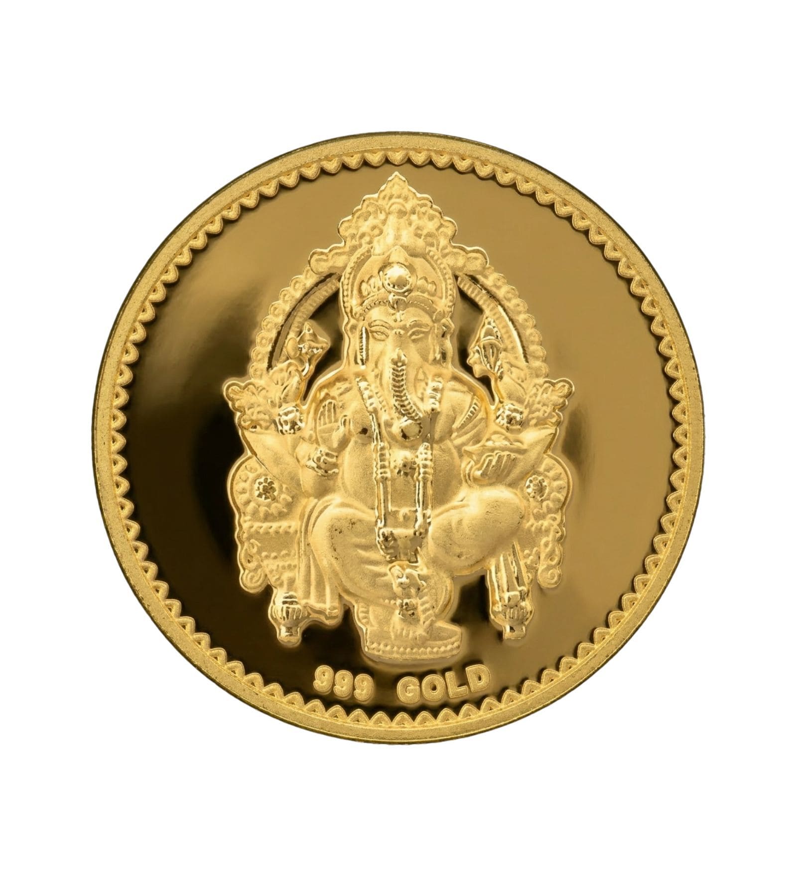 Ganesh 24KT (999) Lightweight Gold Coin 1g