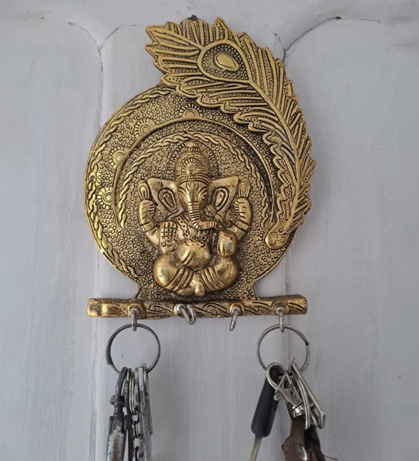 Buy Ganesha (4 hooks) Aluminium Wall Hanging Key Holder at 67 OFF by