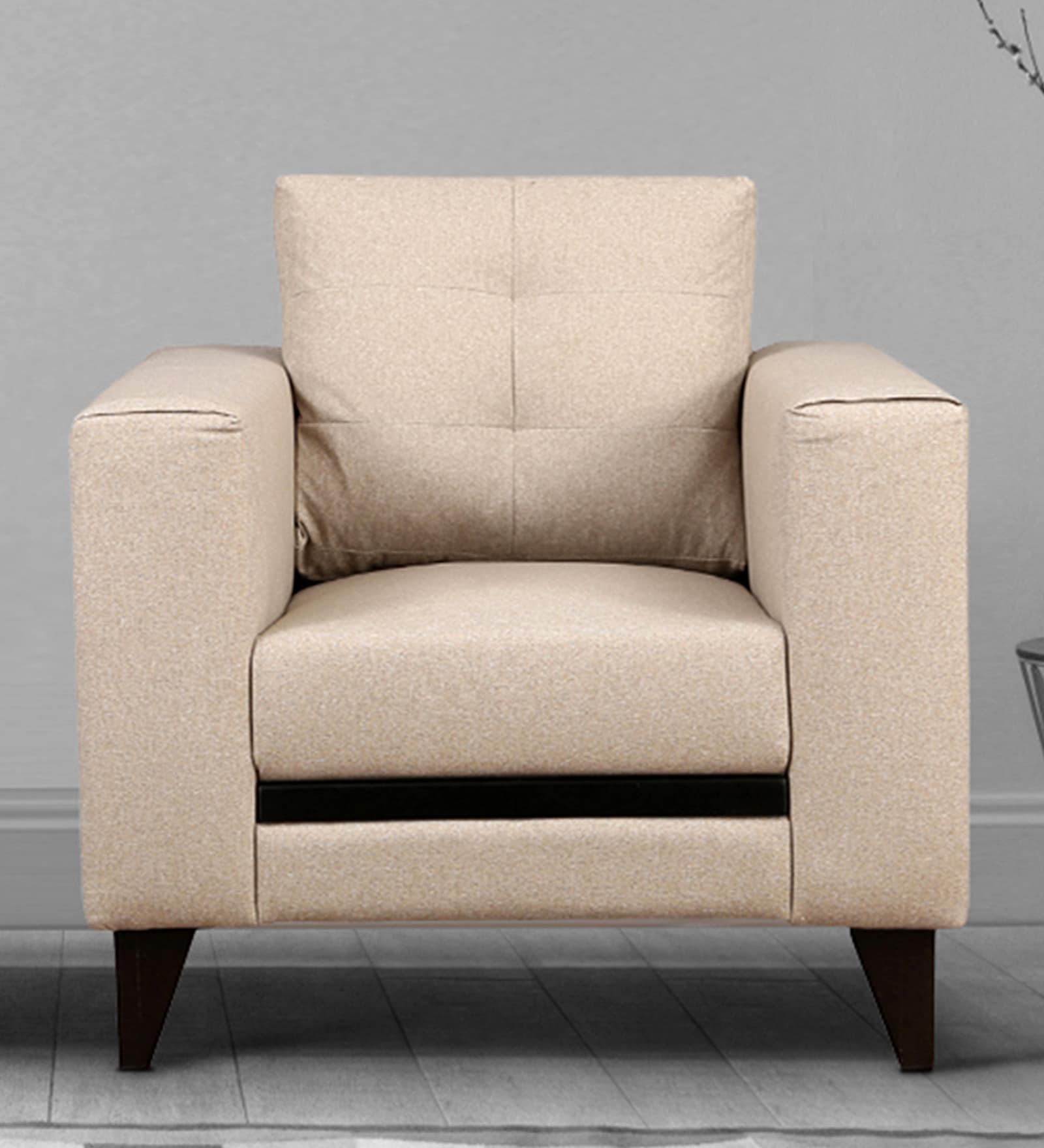 Garcia 1 Seater Sofa in Beige colour