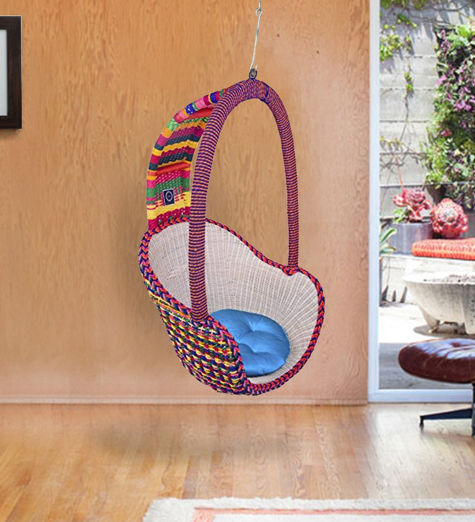 Buy Garden Jhula Swing Chair in Multicolour by IRA Online Swings Swings Furniture