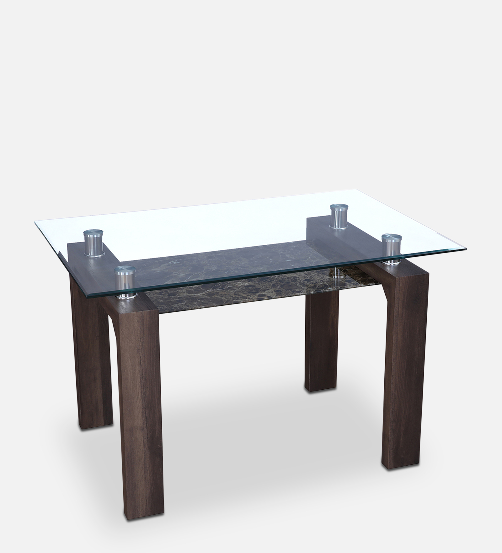 Garfield 4 Seater Dining Table in Brown Colour