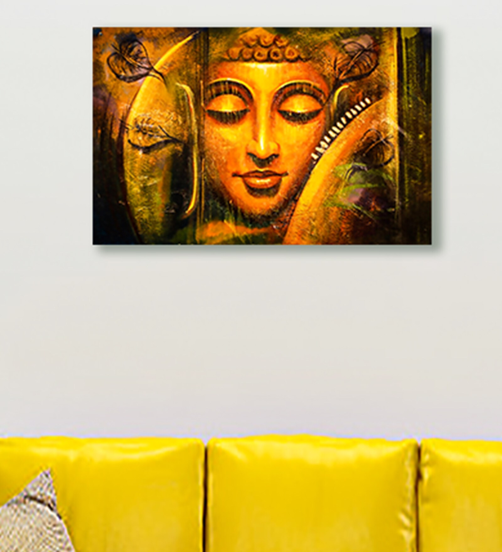 Gautam Buddha Toughened Glass Art Print