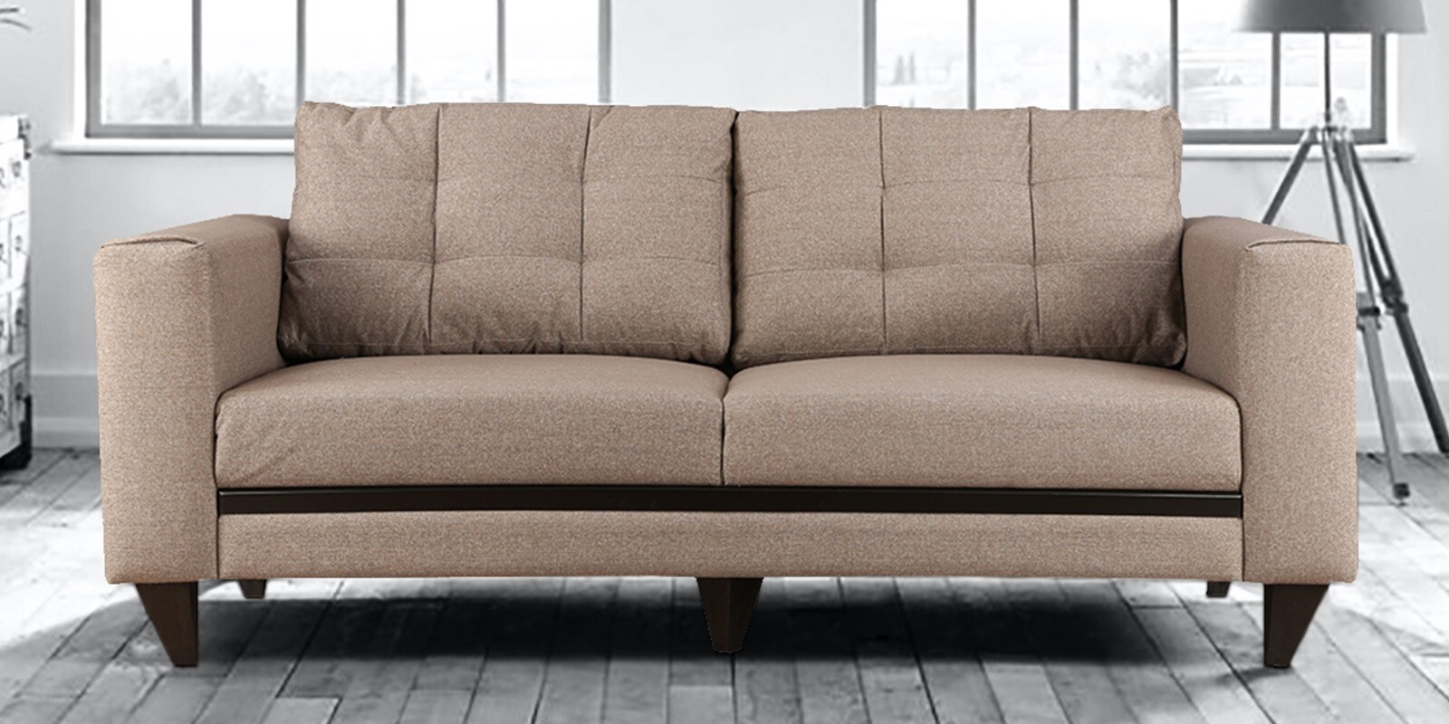Buy Garcia 3 Seater Sofa in Brown Colour by HomeTown Online Lawson 3