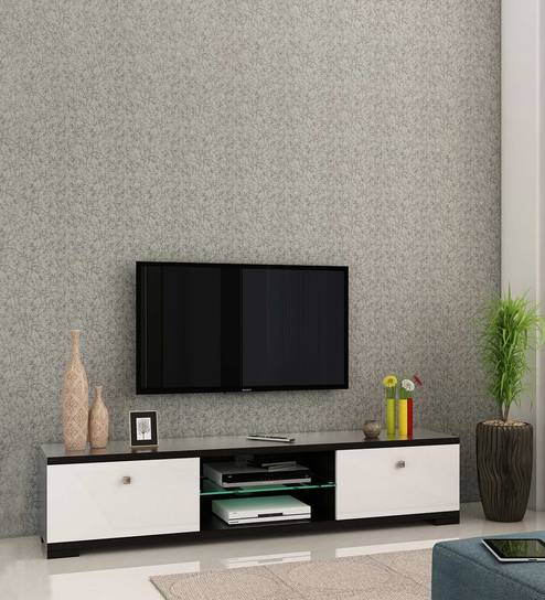 Galaxy Tv Unit In Natural Wenge Melamine Finish By Spacewood