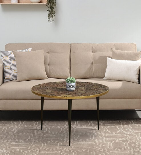 Galison Coffee Table In Golden Finish