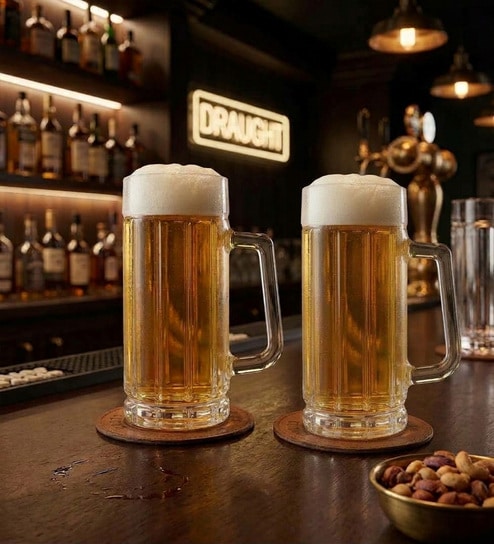 Gambrinus 330ml Glass (Set of 2) Beer Mug