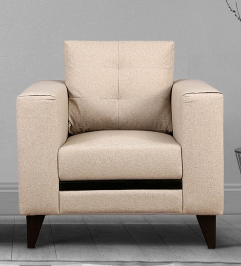 Garcia 1 Seater Sofa in Beige colour