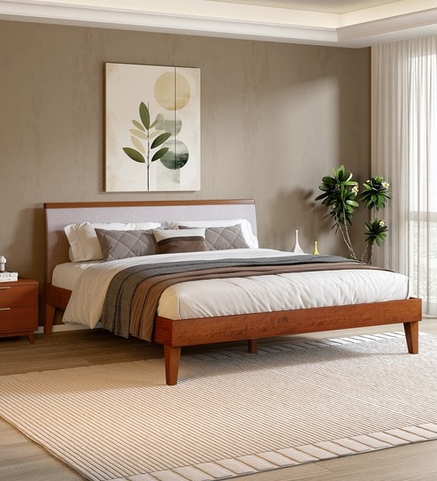 Garren King Bed King Bed In Brown Finish