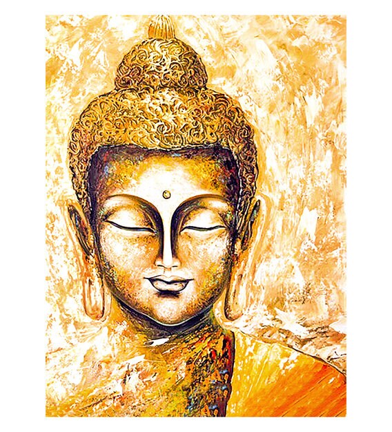 Buy Gautam Buddha Toughened Glass Wall Painting By Flair Glass Online