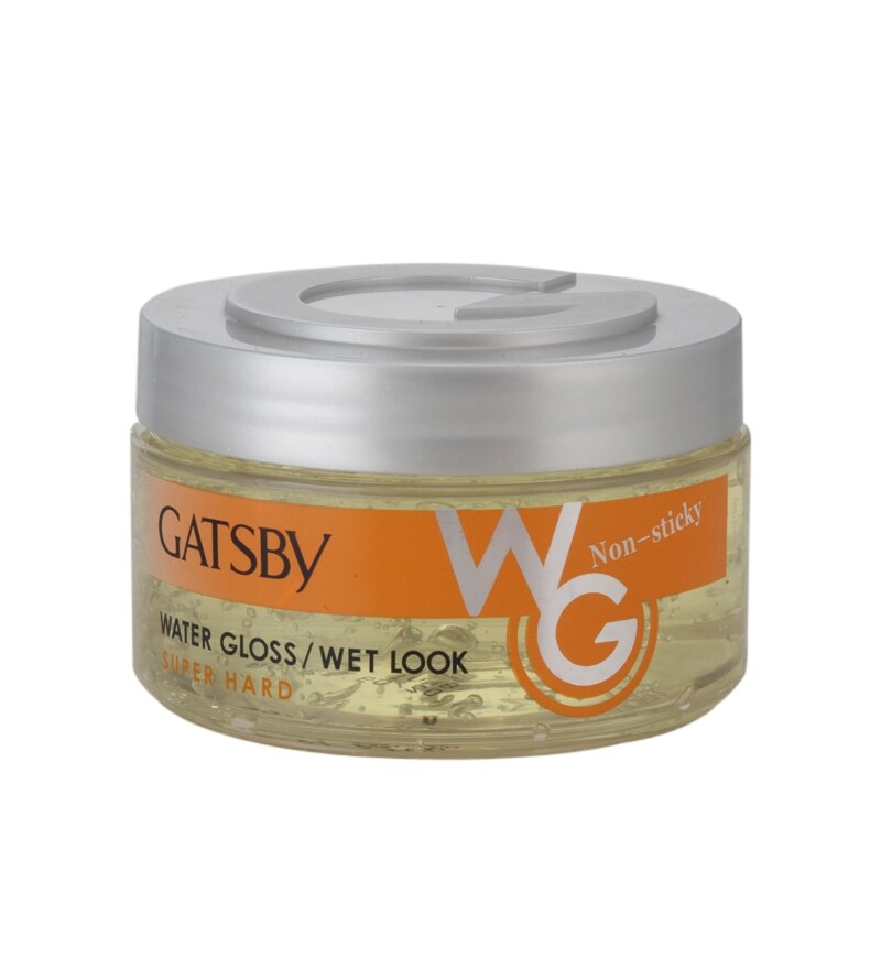 Mandom gatsby Hair styling Gel Water Gloss Yellow Super hard 150g (4902806000313)