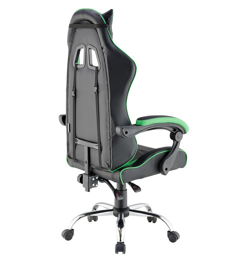 Buy Gaming Ergonomic Chair in Green & Black Colour by Bantia Furniture