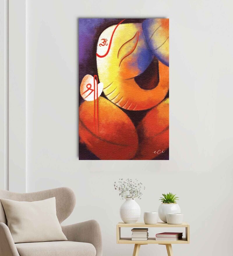 ganpati bappa abstract painting