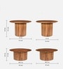Gable Sheesham Wood coffee table in Natural Finish(Set of 2) Gable Sheesham Wood coffee table in Natural Finish(Set of 2)