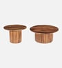 Gable Sheesham Wood coffee table in Natural Finish(Set of 2) Gable Sheesham Wood coffee table in Natural Finish(Set of 2)