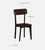 Gabriella Sheesham Wood 4 Seater Dining Set In Provincial Teak Finish