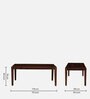 Gabriella Sheesham Wood 6 Seater Dining Set In Provincial Teak Finish
