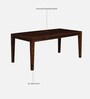 Gabriella Sheesham Wood 6 Seater Dining Set In Provincial Teak Finish