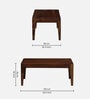 Gabriella Sheesham Wood Coffee Table In Provincial Teak Finish