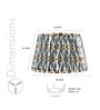 Gabrielle Multicolour Cotton Designer Lampshade
