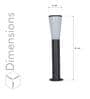 Gada Integrated LED Metal Outdoor Bollard Light (Black & White)