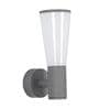 Gada Integrated LED Metal Outdoor Wall Light (Black & White)