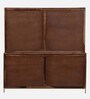 Gafieira Sheesham Wood Crockery Unit in Scratch Resistant Rustic Teak Finish