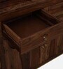 Gafieira Sheesham Wood Crockery Unit in Scratch Resistant Rustic Teak Finish