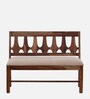 Gafieira Sheesham Wood Settee in Scratch Resistant Rustic Teak Finish