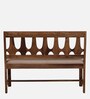 Gafieira Sheesham Wood Settee in Scratch Resistant Rustic Teak Finish