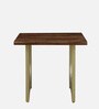 Gafieira Sheesham Wood 2 Seater Dining Set In Scratch Resistant Rustic Teak Finish