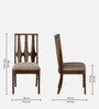 Gafieira Sheesham Wood 2 Seater Dining Set In Scratch Resistant Rustic Teak Finish