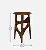 Gafieira Sheesham Wood Bar Stool in Scratch Resistant Rustic Teak Finish