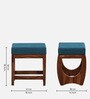 Gafieira Sheesham Wood Seating Stool in Scratch Resistant Rustic Teak Finish