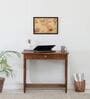 Gafieira Sheesham Wood Study Table in Scratch Resistant Rustic Teak Finish
